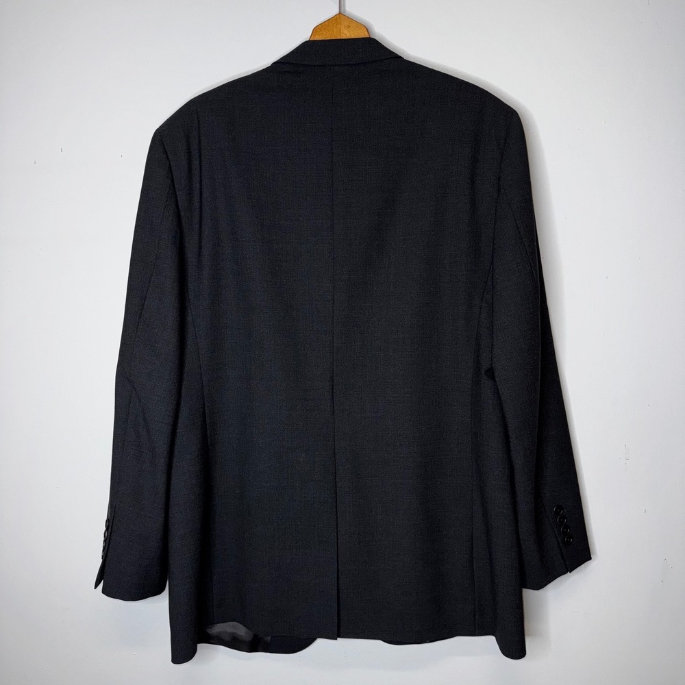 Brooks Brothers 346 Mens 44L Charcoal Grey Stretch Wool 3 Button Blazer Jacket - Picture 2 of 14